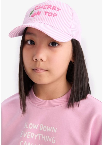 Kız Çocuk Çizgili Cap Şapka D8426A825SM