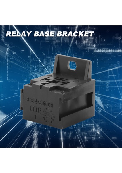 Araba Oto 30A-80A Röle Braketi Terminal Kutusu Tutucu Röle Tabanı Tutucu 5 Pin Soket ile 50 Adet 6.3mm Terminalleri Araba Için (Yurt Dışından)