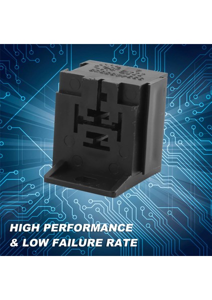 Araba Oto 30A-80A Röle Braketi Terminal Kutusu Tutucu Röle Tabanı Tutucu 5 Pin Soket ile 50 Adet 6.3mm Terminalleri Araba Için (Yurt Dışından)