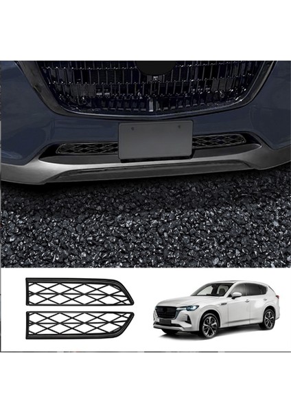 Araba Ön Alt Orta Net Dekorasyon Tampon Alt Izgaralar Koruyucu Standı Kapak Mazda Cx-60 CX60 2022+ (Yurt Dışından) indirimleri