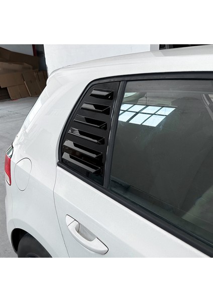 Araba Parlak Siyah Arka Camlar Üçgen Panjur Kapağı Çıkartmalar Vw Golf 6 Için Mk6 2008-2012 Araba Styling Kapak (Yurt Dışından) indirimleri