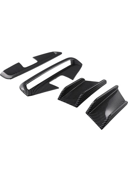 Araba Ön Tampon Yan Ayırıcı Spoiler Kanatçıklar Hava Bıçağı Trim Bmw 4 Serisi G22 G23 M Sport 2020+ Karbon Fiber (Yurt Dışından)