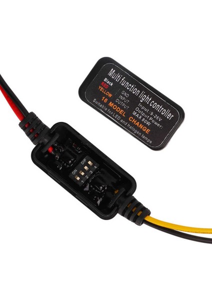 Adet 16 Mod Ayarlanabilir LED Fren Lambası Flaşör Strobe Denetleyici Evrensel Araba Motosiklet Için (Yurt Dışından)