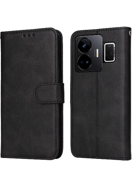 Realme Gt3 Kart Yuvaları Için Flip Case Kapak Hassas Kesikler Manyetik (Yurt Dışından)