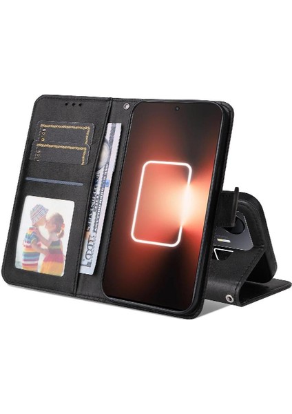 Realme Gt3 Kart Yuvaları Için Flip Case Kapak Hassas Kesikler Manyetik (Yurt Dışından)