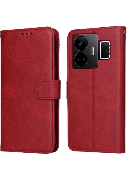 Realme Gt3 Kart Yuvaları Için Flip Case Kapak Hassas Kesikler Manyetik (Yurt Dışından)