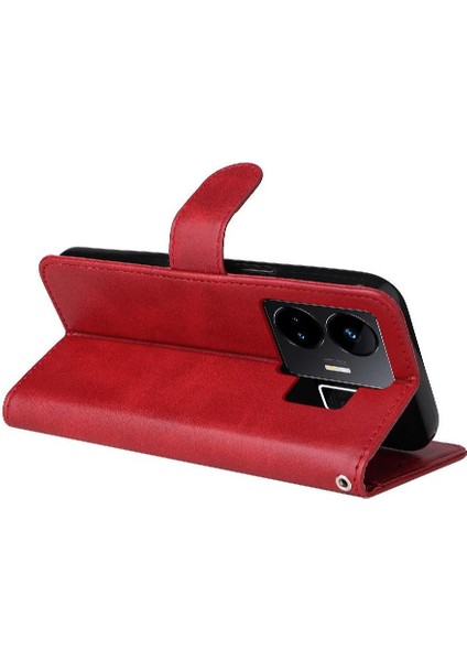 Realme Gt3 Kart Yuvaları Için Flip Case Kapak Hassas Kesikler Manyetik (Yurt Dışından)