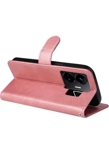 Realme Gt3 Kart Yuvaları Için Flip Case Kapak Hassas Kesikler Manyetik (Yurt Dışından)