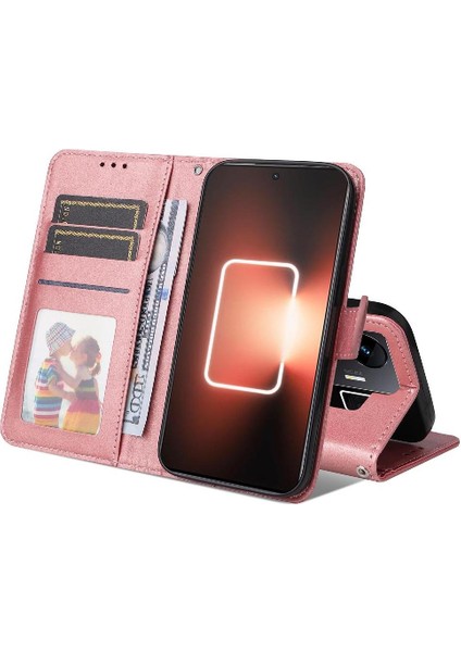 Realme Gt3 Kart Yuvaları Için Flip Case Kapak Hassas Kesikler Manyetik (Yurt Dışından)