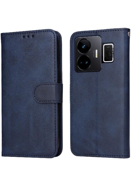 Realme Gt3 Kart Yuvaları Için Flip Case Kapak Hassas Kesikler Manyetik (Yurt Dışından)