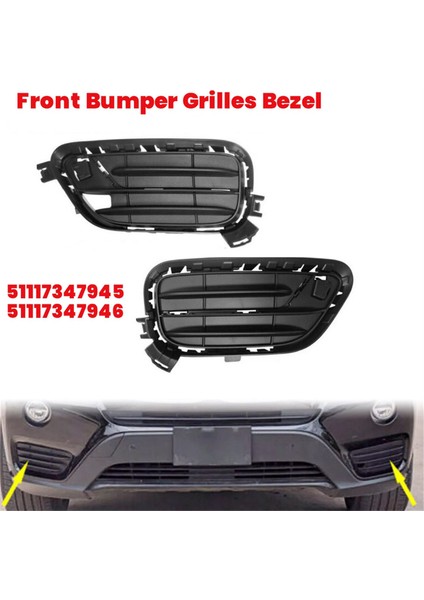 1 Çift Araba Ön Tampon Izgara Çerçevesi Bmw X3 2015-2017 51117347945/51117347946 Alt Izgara Trim Kapak Çerçevesi (Yurt Dışından) fiyatları