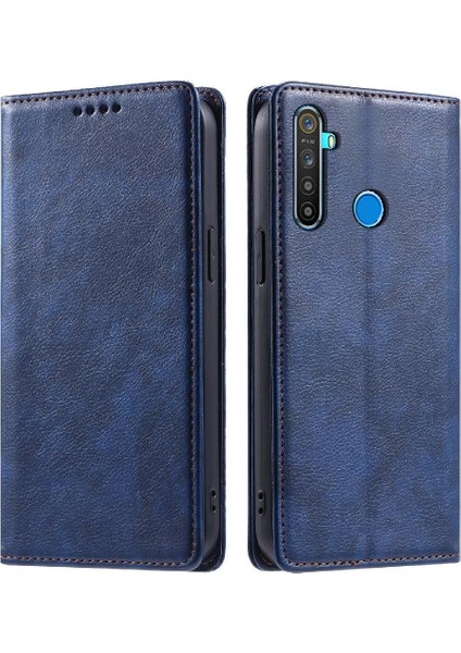 Realme C3 Ince Cüzdan Manyetik Kart Yuvaları Tutucu Koruyucu Için Flip Case (Yurt Dışından)