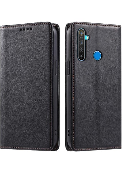 Realme C3 Ince Cüzdan Manyetik Kart Yuvaları Tutucu Koruyucu Için Flip Case (Yurt Dışından)