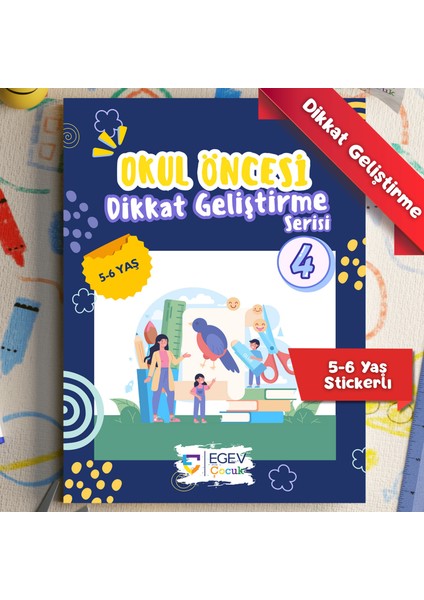 Okul Öncesi Dikkat Geliştirme Serisi-4