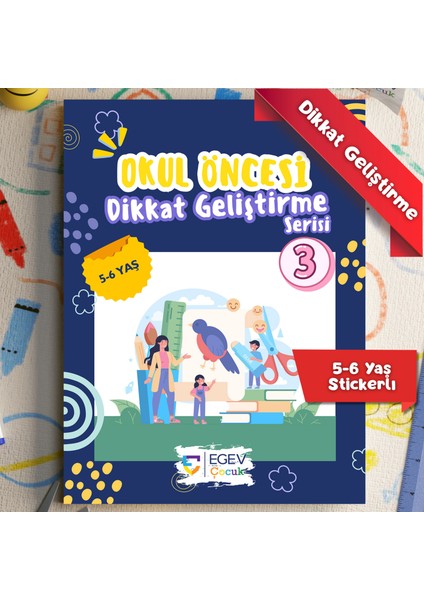 Okul Öncesi Dikkat Geliştirme Serisi-3