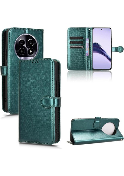 Realme C75 4g Deri Cüzdan Kapak Için Kılıf Geometrik Desen Manyetik (Yurt Dışından) modelleri