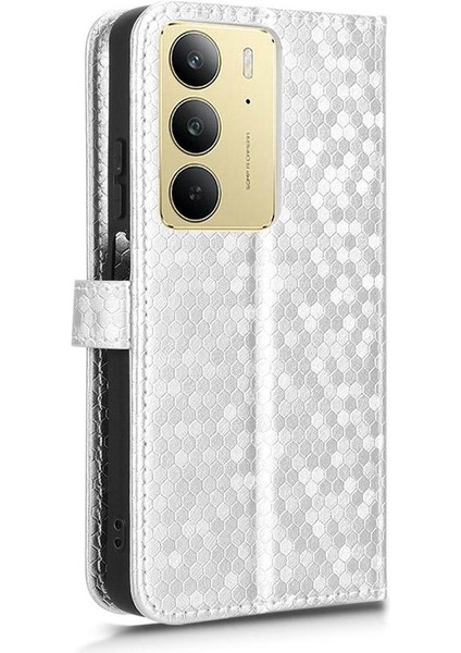 Realme C75 4g Deri Cüzdan Kapak Için Kılıf Geometrik Desen Manyetik (Yurt Dışından) indirimleri