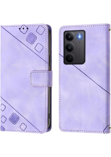 Realme C75 4g Için Kılıf Manyetik Deri Cüzdan Kapak Çevirin Kart Tutucu (Yurt Dışından)