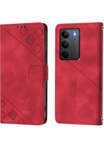 Realme C75 4g Için Kılıf Manyetik Deri Cüzdan Kapak Çevirin Kart Tutucu (Yurt Dışından)
