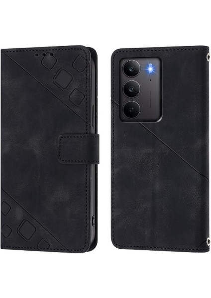 Realme C75 4g Için Kılıf Manyetik Deri Cüzdan Kapak Çevirin Kart Tutucu (Yurt Dışından)