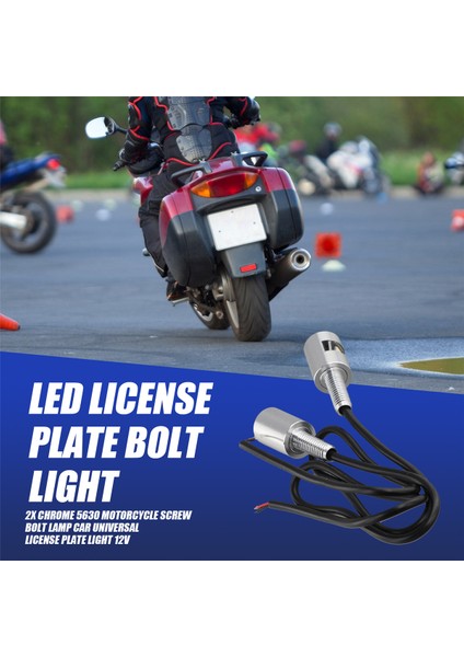2x Krom 5630 Motosiklet Vida Cıvata Lambası Araba Evrensel Plaka Lambası 12V (Yurt Dışından) fırsatları