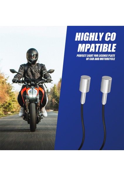 2x Krom 5630 Motosiklet Vida Cıvata Lambası Araba Evrensel Plaka Lambası 12V (Yurt Dışından) indirimleri