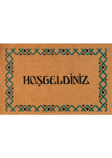 Hoşgeldiniz, Welcome Paspas, Desenli Kapı Önü Paspası, Dekoratif Paspas, Dış Kapı Paspas, Uzun Ömürlü Dayanıklı Paspas, Çeyiz Eşyası, Ev Dekorasyonu, Mavi Desenli