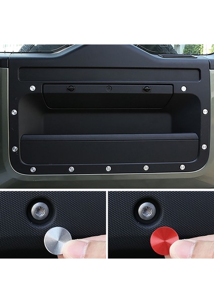 11 Adet Araba Kuyruk Kapı Vidası Kapak Vidası Koruma Trim Land Rover Defender 2020 2021 Için Kırmızı (Yurt Dışından) fırsatları