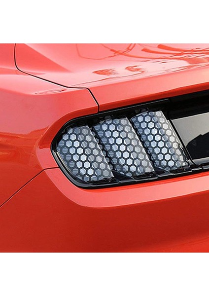 Arka Stop Lambası Bal Peteği Trim Çıkartmaları Dekorasyon Ford Mustang 2018-2020 Araba Aksesuarları (Yurt Dışından) fırsatları