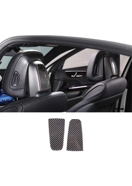 Mercedes-Benz C-Class W206 2022 2023 Yumuşak Karbon Fiber Araba Koltuğu Baş Desteği Kılıfı Trim Sticker Iç Aksesuarlar (Yurt Dışından) modelleri