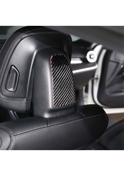Mercedes-Benz C-Class W206 2022 2023 Yumuşak Karbon Fiber Araba Koltuğu Baş Desteği Kılıfı Trim Sticker Iç Aksesuarlar (Yurt Dışından) indirimleri