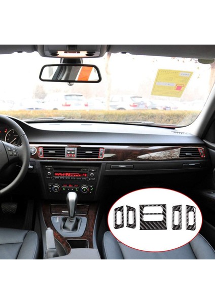 Karbon Fiber Merkezi Kontrol Hava Çıkış Havalandırması Sticker Kapak Trim Çıkartması Bmw-3 Serisi E90 E92 2005-2012 Aksesuarları (Yurt Dışından) modelleri