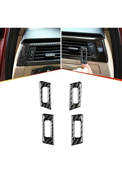 Karbon Fiber Merkezi Kontrol Hava Çıkış Havalandırması Sticker Kapak Trim Çıkartması Bmw-3 Serisi E90 E92 2005-2012 Aksesuarları (Yurt Dışından) fırsatları