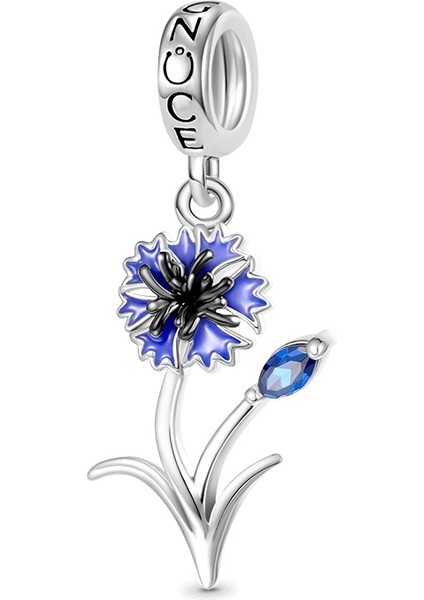 Peygamber Çiçeği Charm, 925 Ayar Gümüş