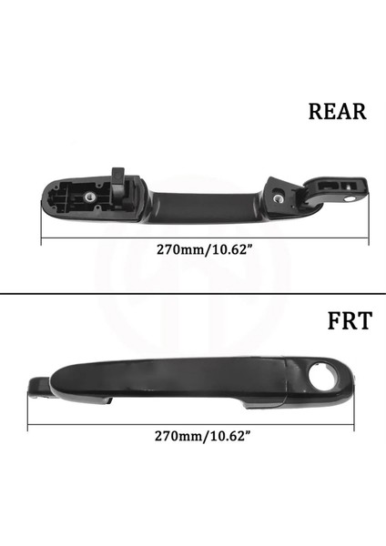 Hyundai Accent 2006-2011 Için Sağ Kapı Kolu Seti 83660-1E050 (Yurt Dışından)