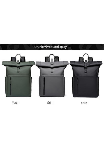 Erkek Sırt Çantası Gündelik Büyük Kapasiteli Katlanır Rulo Seyahat Sırt Çantası (Yurt Dışından) fiyatları