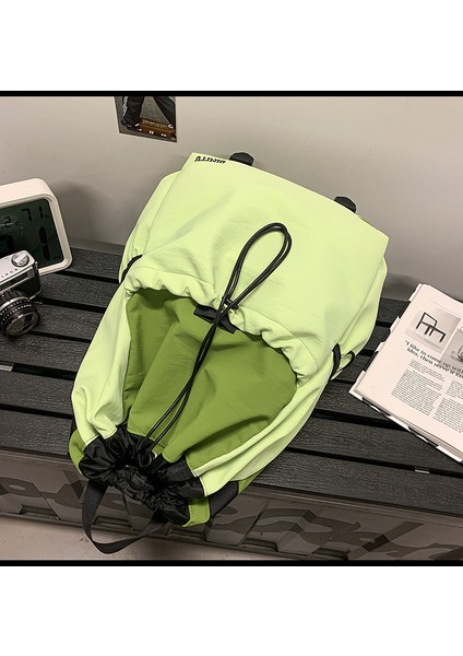 Renk Blok Büyük Kapasiteli Açık Eğlence Sırt Çantası Moda Basit Dağcılık Çantası Öğrenci Sırt Çantası (Yurt Dışından) fırsatları