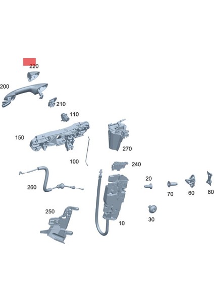 Araba Ön Sol Kapı Kolu Kapağı A0997661700 Mercedes Benz Için W205/222/253/213 Krom Beyaz Dış Çektirme Kapakları Halka Trim (Yurt Dışından)