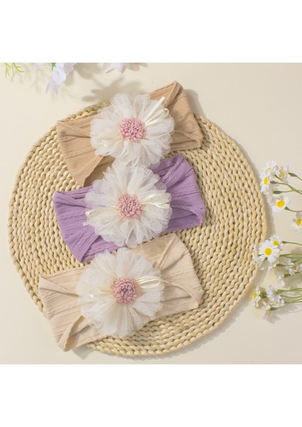 Blingbling1 Jakarlı Saç Bandı Rahat Dantel Çiçek Tiara Çocuk Takı (Yurt Dışından) fırsatları