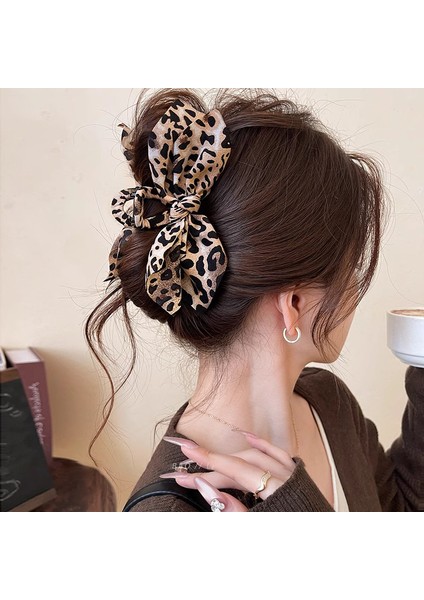 Blingbling1 Leopar Baskı Yay Grip Klipleri Büyük Köpekbalığı Klipleri Saç Aksesuarları (Yurt Dışından) indirimleri