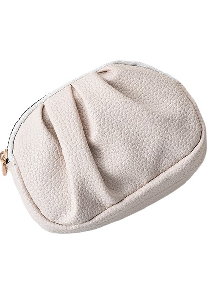 Blingbling1 Küçük Cüzdan Para Cüzdanı Pu Çok Fonksiyonlu Pliseli Stil Çift Fermuarlı Madeni Para Çantası (Yurt Dışından)