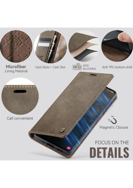 Galaxy S21 Plus Darbeye Dayanıklı Kickstand Için Retro Deri Cüzdan Kılıf (Yurt Dışından) modelleri