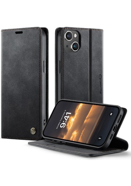 IPhone 14 Plus Rfıd Engelleme Için Retro Deri Cüzdan Kılıf Ayarlanabilir (Yurt Dışından) modelleri