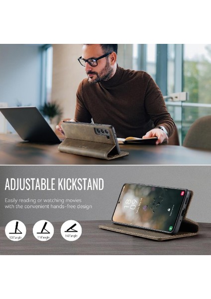 Retro Deri Cüzdan Kılıf IPhone 15 Artı Ayarlanabilir Kickstand Rfıd (Yurt Dışından) fiyatları