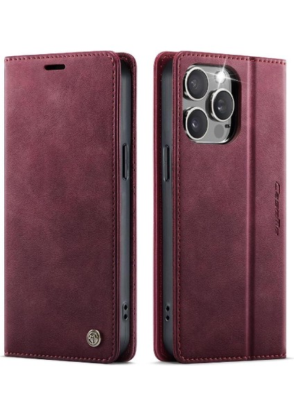 IPhone 15 Pro Ayarlanabilir Kickstand Rfıd Için Retro Deri Cüzdan Kılıf (Yurt Dışından) indirimleri