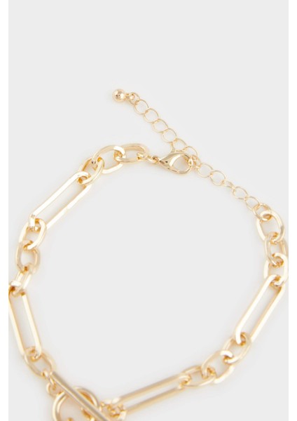 Kadın Kalpli Gold Kolye F5952AXNS