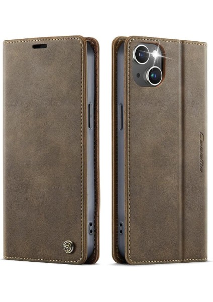 IPhone 13 Darbeye Dayanıklı Koruma Için Retro Deri Cüzdan Kılıf Ayarlanabilir (Yurt Dışından) indirimleri