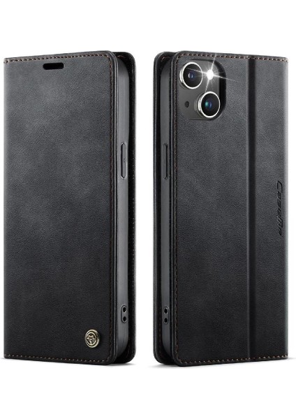 IPhone 13 Darbeye Dayanıklı Koruma Için Retro Deri Cüzdan Kılıf Ayarlanabilir (Yurt Dışından)