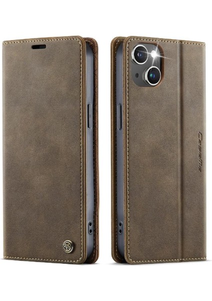 Retro Deri Cüzdan Kılıf IPhone 13 Mini Darbeye Koruma Rfıd (Yurt Dışından) fırsatları