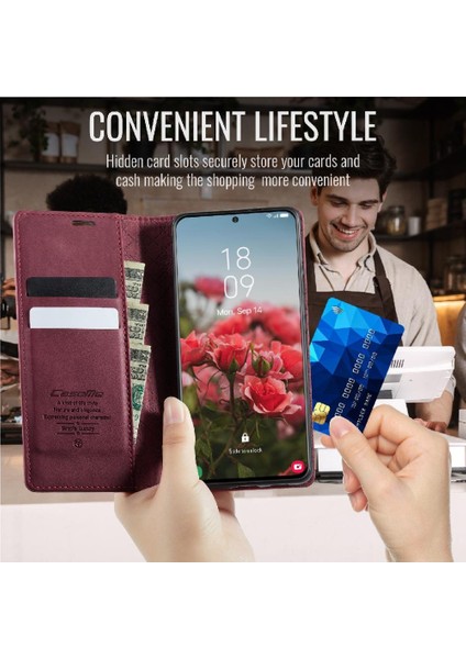 IPhone 14 Rfıd Engelleme Ayarlanabilir Kickstand Için Retro Deri Cüzdan Kılıf (Yurt Dışından) fiyatları